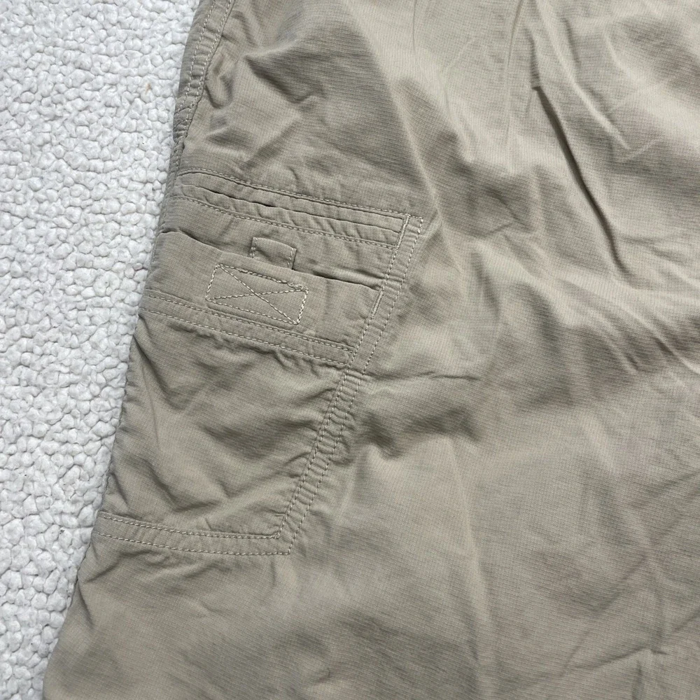 The North Face Shorts Men 38 Khaki Horizon Hiking Ripstop Cargo Pockets 9 Inseam